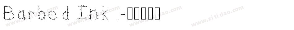 Barbed Ink字体转换